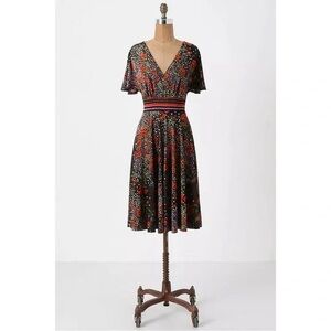 Anthropologie Savoy brand bohemian V-neck dress